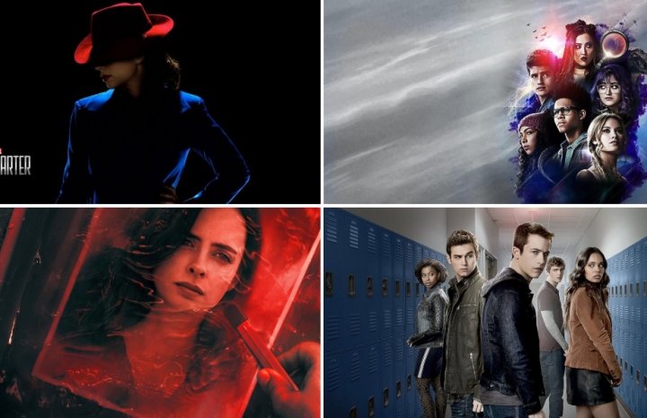 collage of four series